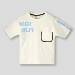 Boys Graphic Print Regular Fit Round-Neck T-Shirt-image-20