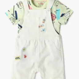 Boys Printed Dungaree Set-image-60
