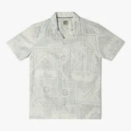yb dnmx Boys Paisley Print Regular Fit Shirt with Patch Pocket-picture-5
