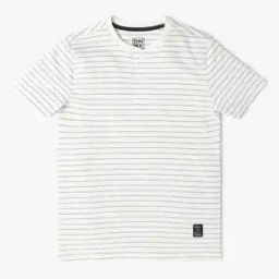 Boys Striped Regular Fit Henley T-Shirt-image-70