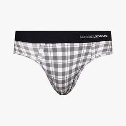 Checked Briefs with Embroidered Logo-image-50