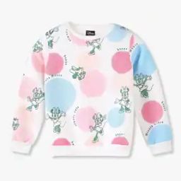 Girls Minnie Mouse Print Regular Fit Sweatshirt-image-55