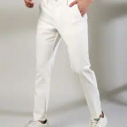 Men Cropped Fit Flat-Front Chinos-image-78