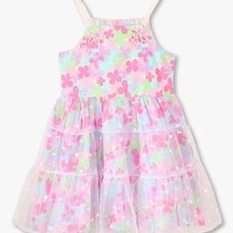 kg frendz Girls Floral Print Tiered Dress-picture-24
