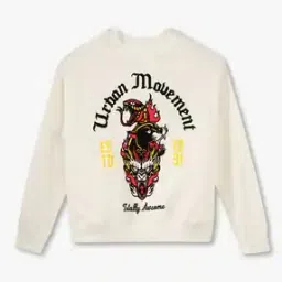 Boys FW24 YB URBAN MOVEMENT Graphic Print Oversized Sweatshirt-image-39