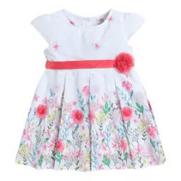 Girls Floral Print Fit & Flare Dress-image-61