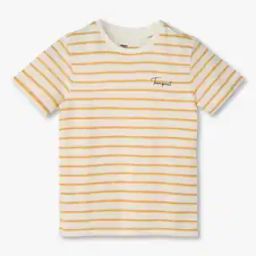 Boys Striped Relaxed Fit Round-Neck T-Shirt-image-68