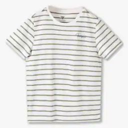 Boys Striped Relaxed Fit Crew-Neck T-Shirt-picture-23