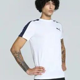 Men Slim Fit Crew- Neck T-shirt-image-99