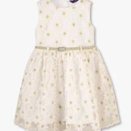 Women Floral Embroidered Fit & Flare Dress-image-4