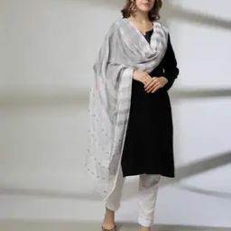 Women Foil Print Dupatta-image-77