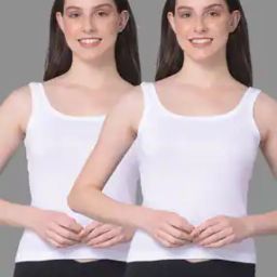 Pack of 2 Scoop-Neck Camisoles-image-3