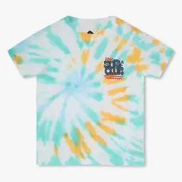 Boys Tie & Dye Print Regular Fit Crew-Neck T-Shirt-image-23