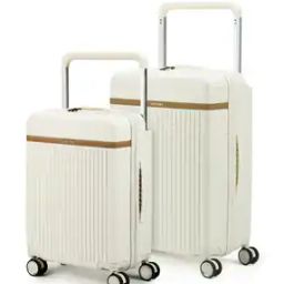 Set of 2 Men Striped Luggage Bag with TSA Lock-11