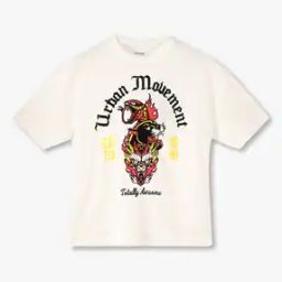 Boys Graphic Print Boxy Fit Round-Neck T-Shirt-image-96