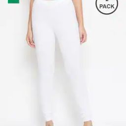 Pack of 2 Leggings with Elasticated Waist-image-86
