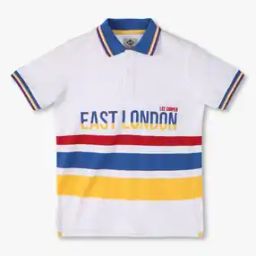 Boys Striped Regular Fit Polo T-Shirt-image-68