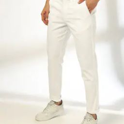 Men Slim Fit Flat-Front Chinos-image-62