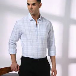 Men Checked Regular Fit Shirt with Patch Pocket-image-36