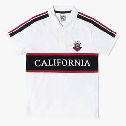Boys Colourblock Slim Fit Cotton Polo T-Shirt-image-35