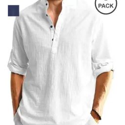 Pack of 2 Men Slim Fit Short Kurta-image-7