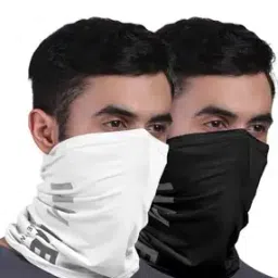 Pack of 2 Men Typographic Print Multi-Purpose Bandanas-image-48