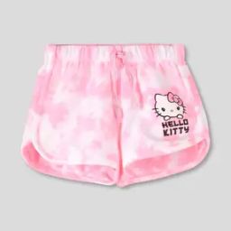 Girls Tie & Dye Shorts with Elasticated Drawstring Waist-picture-7