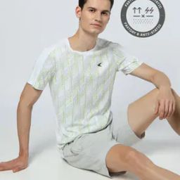 Men Active Lifestyle All Over Print Regular Fit Crew Neck T-Shirt-image-62