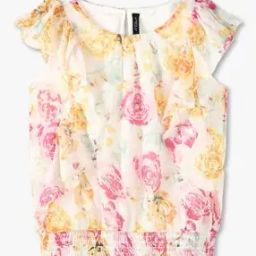 Girls Floral Print Regular Fit Top-image-50