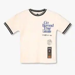 Boys Typographic Print Oversize Fit Crew-Neck T-Shirt-image-62