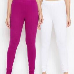 Pack of 2 Leggings with Elasticated Waist-image-87