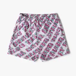 Girls All-Over Printed Knitted Cotton Shorts-picture-12