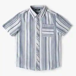 Boys Striped Regular Fit Shirt-image-35