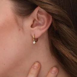 18k Gold Plated Solitaire Drop Earrings-image-30