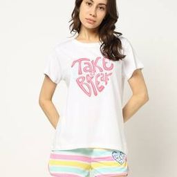 yousta Women Typographic Print Round-Neck T-Shirt-picture-29