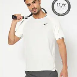 Men Printed Regular Fit Racquet Crew-Neck T-Shirt-image-5