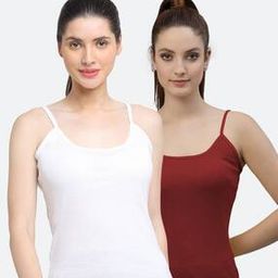 Pack of 2 Sleeveless Camisole with Adjustable Straps-picture-48