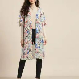 Printed Shrug with Flounce Sleeves-13