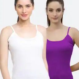 Pack of 2 Sleeveless Camisole with Adjustable Straps-image-54