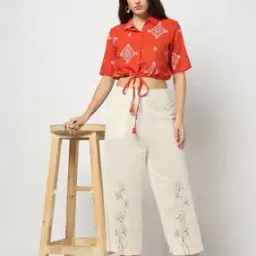 Women Embroidered Pants with Insert Pocket-picture-39