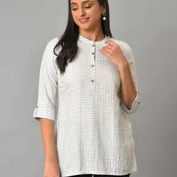 Checked Straight Tunic-20