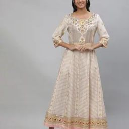 Printed Fit & Flare Dress with Belt-image-14