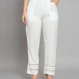 Laced Pants with Elasticated Waist-picture-24