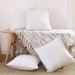 Set of 4 Microfiber Square Shaped Cushion Filler 16" X 16"-28