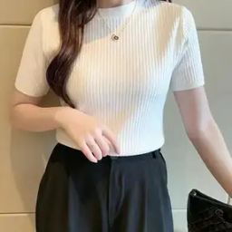Women Ribbed Regular Fit Top-2