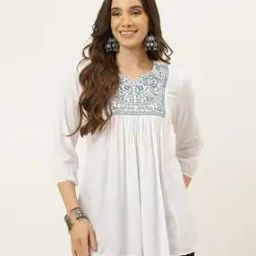 Women Embroidered Regular Fit Top-image-25