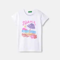  Girl Micro Print T-shirt-image-57