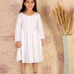 vastramay Girls Paisley Embroidered Fit & Flare Dress-picture-46