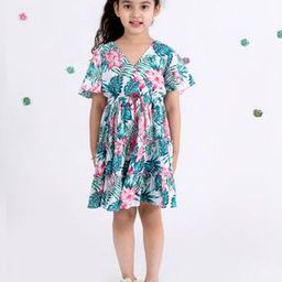 Floral Print Fit & Flare Dress-picture-28