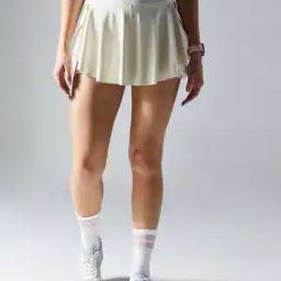 Women Mini Flared Skirt with Elasticated Waist-picture-8